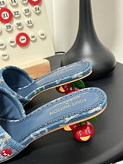 Colestore Louis Vuitton LV x TM Lily Mule Monogram Cherry Denim - 3