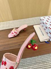 Colestore Louis Vuitton LV x TM Lily Mule Monogram Cherry Washed Pink Denim - 6