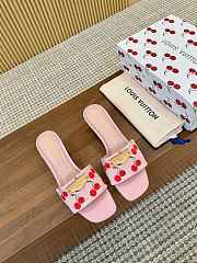 Colestore Louis Vuitton LV x TM Lily Mule Monogram Cherry Washed Pink Denim - 3