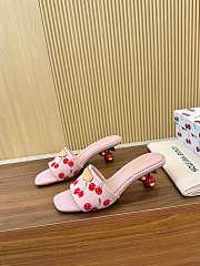 Colestore Louis Vuitton LV x TM Lily Mule Monogram Cherry Washed Pink Denim - 5