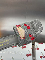 Colestore Louis Vuitton LV x TM Lily Mule Monogram Cherry Gray Denim - 5