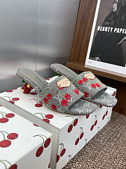 Colestore Louis Vuitton LV x TM Lily Mule Monogram Cherry Gray Denim - 4