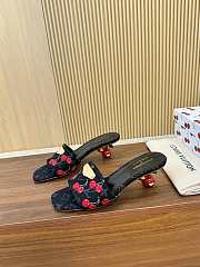 Colestore Louis Vuitton LV x TM Lily Mule Monogram Cherry Black Denim - 6