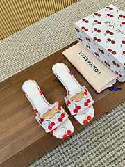 Colestore Louis Vuitton LV x TM Lily Mule Monogram Cherry White Denim - 5