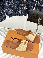 Colestore Louis Vuitton LV Mare Flat Mule Sandals Caramel  - 5