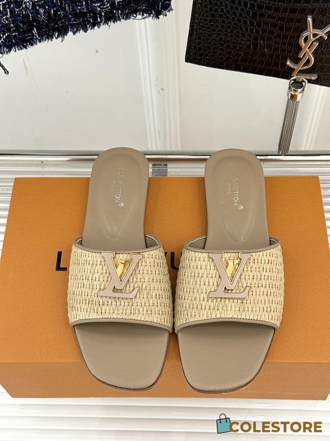 Colestore Louis Vuitton LV Mare Flat Mule Sandals Nature - 1