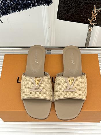 Colestore Louis Vuitton LV Mare Flat Mule Sandals Nature