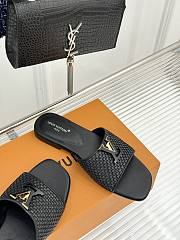 Colestore Louis Vuitton LV Mare Flat Mule Sandals Black - 6
