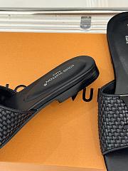 Colestore Louis Vuitton LV Mare Flat Mule Sandals Black - 5
