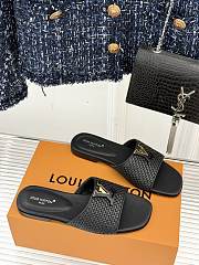 Colestore Louis Vuitton LV Mare Flat Mule Sandals Black - 4