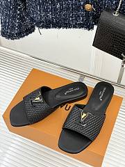 Colestore Louis Vuitton LV Mare Flat Mule Sandals Black - 2
