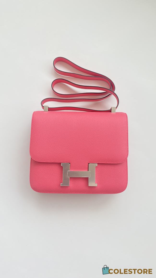 Colestore Hermes Constance 24 Rose Extreme Epsom 24cm - 1