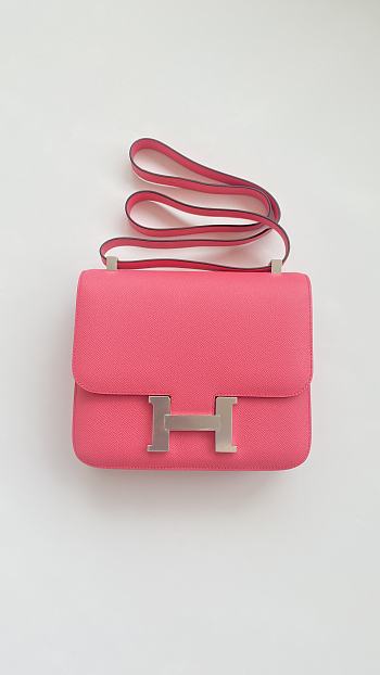 Colestore Hermes Constance 24 Rose Extreme Epsom 24cm
