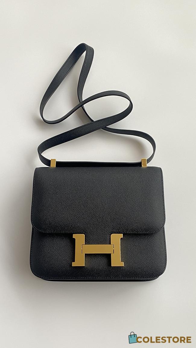 Colestore Hermes Constance 24 Black Epsom 24cm - 1