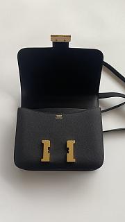 Colestore Hermes Constance 24 Black Epsom 24cm - 3