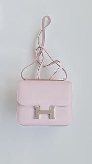 Colestore Hermes Constance 19 Rose Sakura Epsom Silver Hardware 19cm - 1