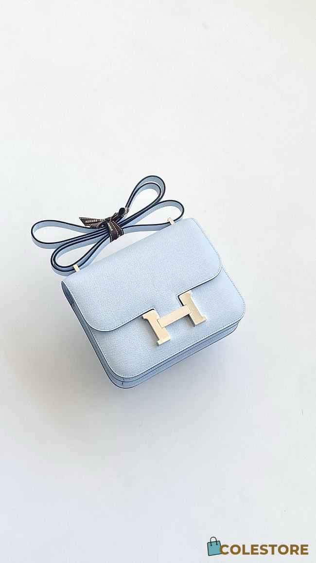 Colestore Hermes Constance 19 Bleu Brume Epsom 19cm - 1