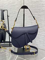 Colestore Dior Saddle Bag Navy Blue 24×6×18cm - 1