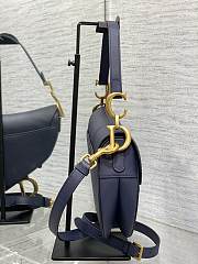 Colestore Dior Saddle Bag Navy Blue 24×6×18cm - 4