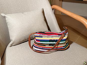 Colestore Miu Miu Crochet tote bag Multicolored 26×15×10cm