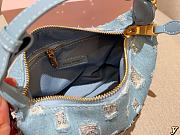 Colestore Miu Miu Denim Crossbody Flap 19×12×10cm - 6