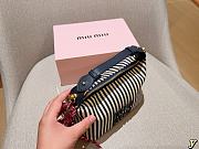 Colestore Miu Miu Striped Mini Pouch Bag 19×12×10cm - 5
