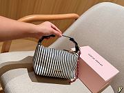 Colestore Miu Miu Striped Mini Pouch Bag 19×12×10cm - 3