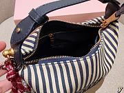 Colestore Miu Miu Striped Mini Pouch Bag 19×12×10cm - 2