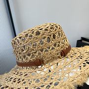 Colestore Gucci Raffia Straw Hat with Horsebit Detail 57cm - 6