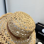 Colestore Gucci Raffia Straw Hat with Horsebit Detail 57cm - 5