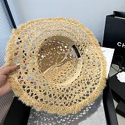 Colestore Gucci Raffia Straw Hat with Horsebit Detail 57cm - 3
