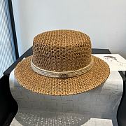 Colestore Gucci Raffia Straw Hat with GG Emblem 57cm - 1