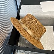 Colestore Gucci Raffia Straw Hat with GG Emblem 57cm - 5