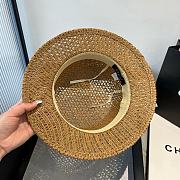 Colestore Gucci Raffia Straw Hat with GG Emblem 57cm - 4