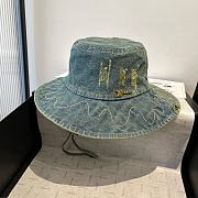 Colestore Louis Vuitton Distressed Denim Bucket Hat  - 6