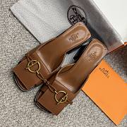 Colestore Hermes Ilot 50 Sandal Caramel  - 6