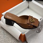 Colestore Hermes Ilot 50 Sandal Caramel  - 4