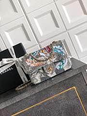 Colestore Chanel Classic 11.12 Handbag Silver & Multicolour 20cm - 1