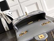 Colestore Chanel Classic 11.12 Handbag Silver & Multicolour 20cm - 6