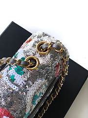 Colestore Chanel Classic 11.12 Handbag Silver & Multicolour 20cm - 5