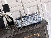 Colestore Chanel Blue Sequin Mini Flap Bag 20cm - 5