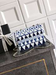 Colestore Chanel Blue Sequin Mini Flap Bag 20cm - 2