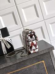 Colestore Chanel Red Sequin Mini Flap Bag 20cm - 4