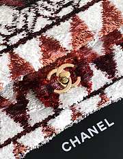Colestore Chanel Red Sequin Mini Flap Bag 20cm - 3