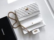 Colestore Chanel White Quilted Wool 'Romanov Charms' 2.55 Reissue Bag 25.5cm - 6