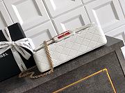 Colestore Chanel White Quilted Wool 'Romanov Charms' 2.55 Reissue Bag 25.5cm - 5