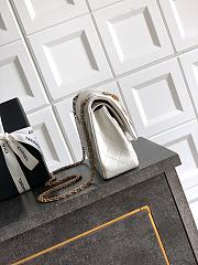 Colestore Chanel White Quilted Wool 'Romanov Charms' 2.55 Reissue Bag 25.5cm - 3