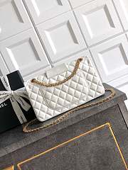 Colestore Chanel White Quilted Wool 'Romanov Charms' 2.55 Reissue Bag 25.5cm - 2