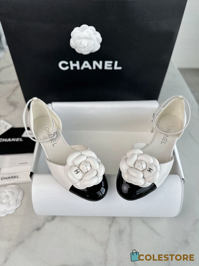 Colestore Chanel Slingback Kitten Heels with A Camellia Embellishment  - 1