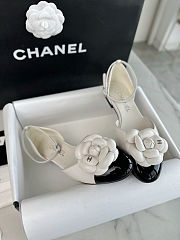 Colestore Chanel Slingback Kitten Heels with A Camellia Embellishment  - 6
